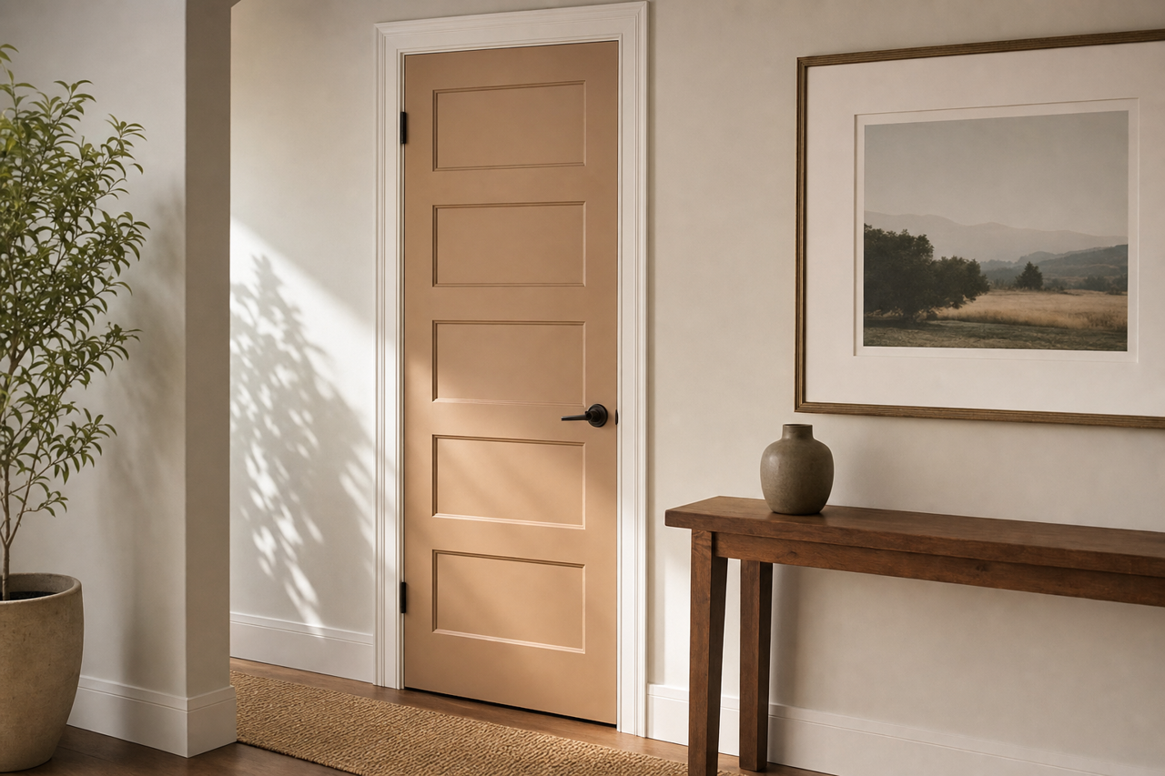 Meadowlark by Sherwin-Williams on interior-doors