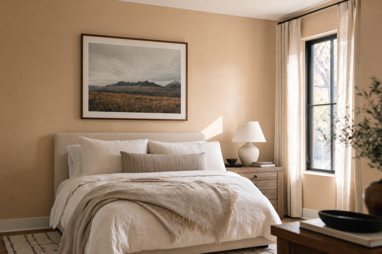 Dhurrie Beige by Sherwin-Williams on interiors