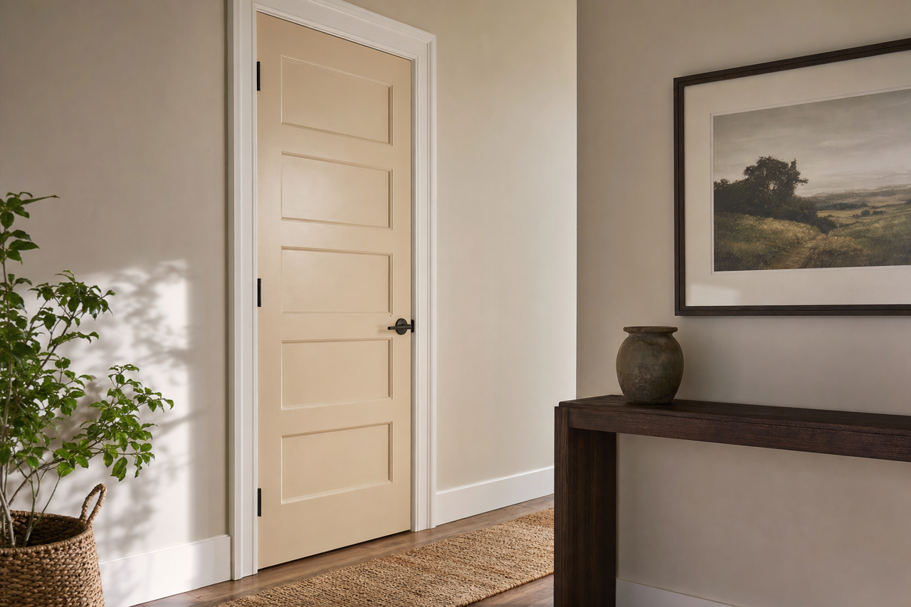 Maison Blanche by Sherwin-Williams on interior-doors
