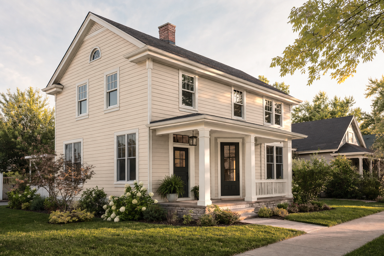 Windsor Greige by Sherwin-Williams on exterior