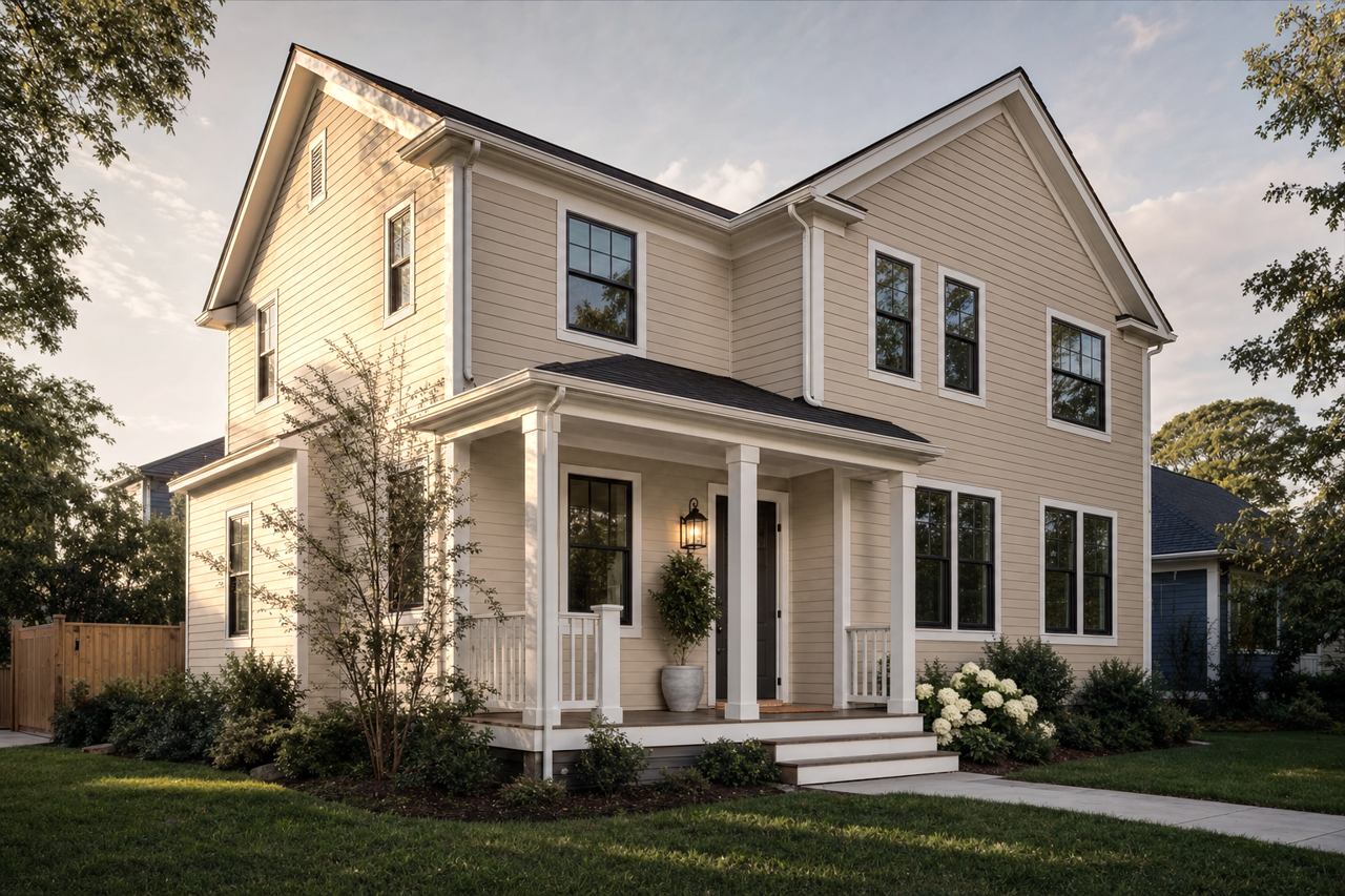 Barcelona Beige by Sherwin-Williams on exterior