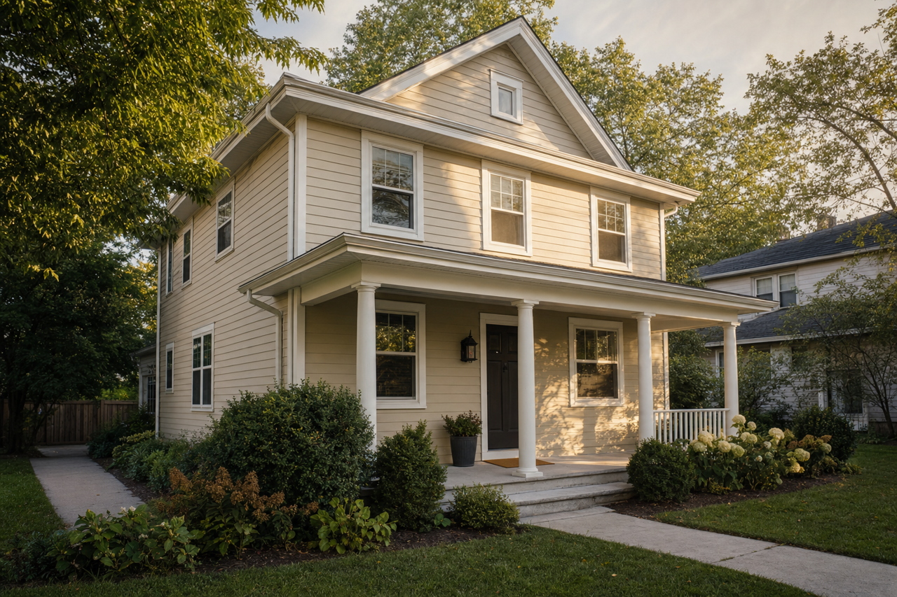 Canvas Tan by Sherwin-Williams on exterior
