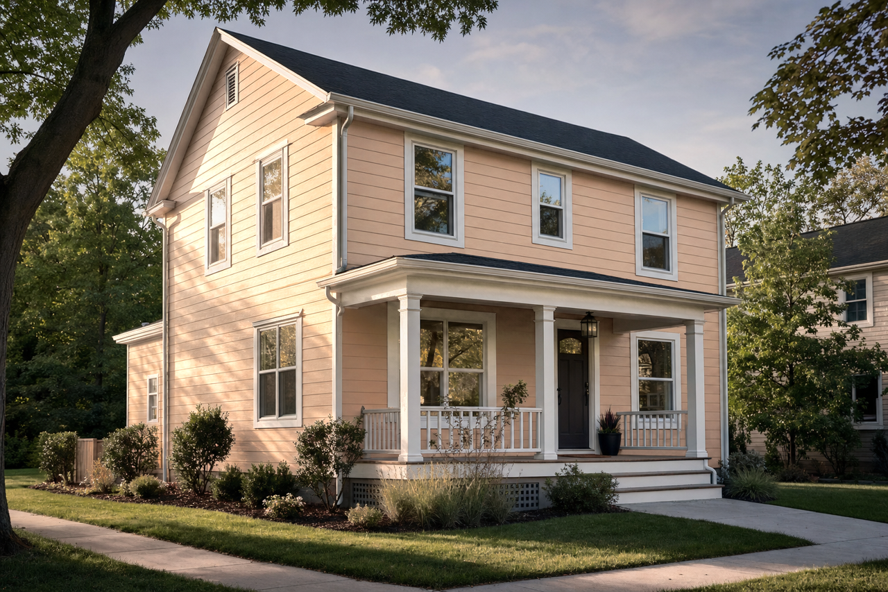 Bittersweet Stem by Sherwin-Williams on exterior