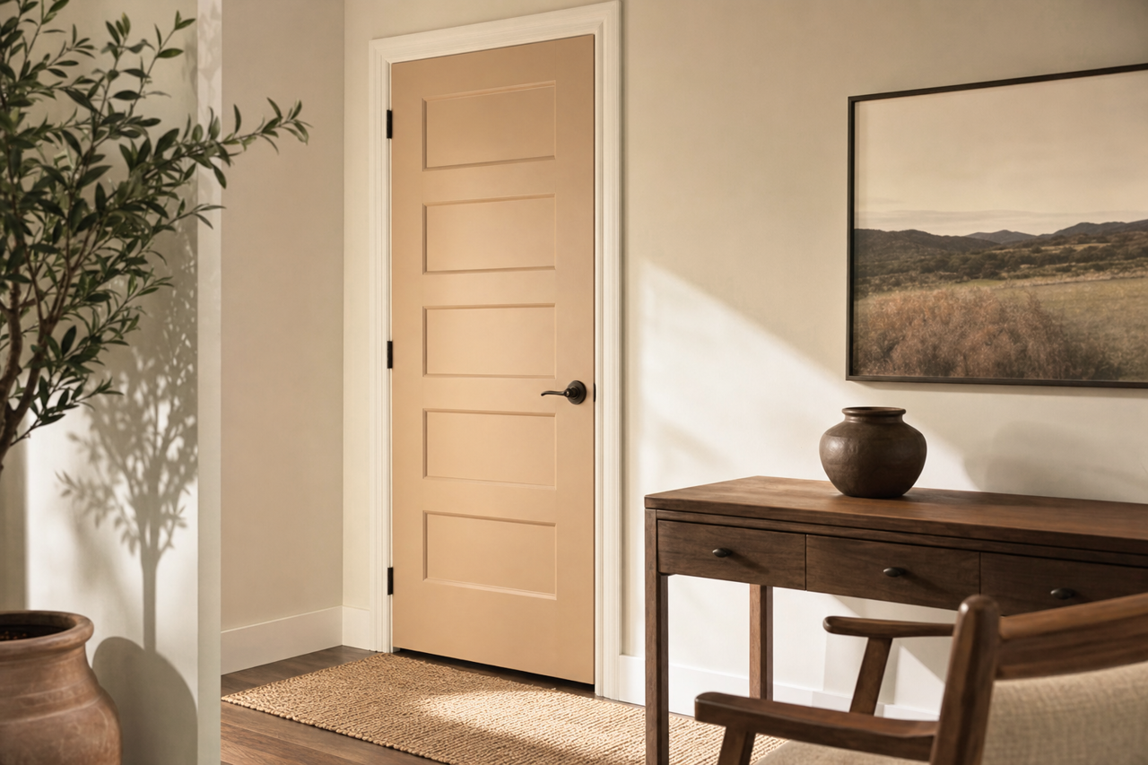 Tamarind by Sherwin-Williams on interior-doors