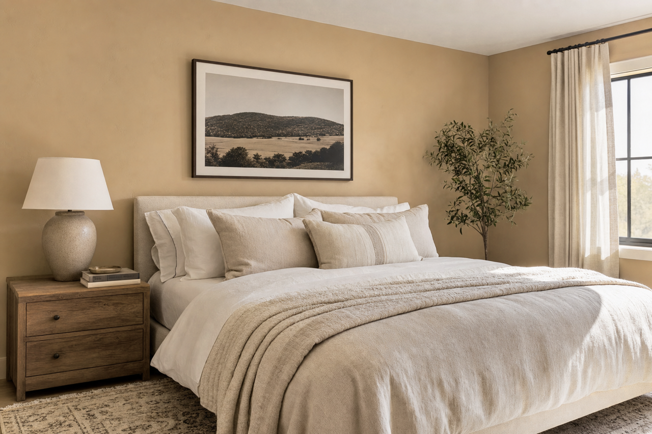 Artisan Tan by Sherwin-Williams on interiors