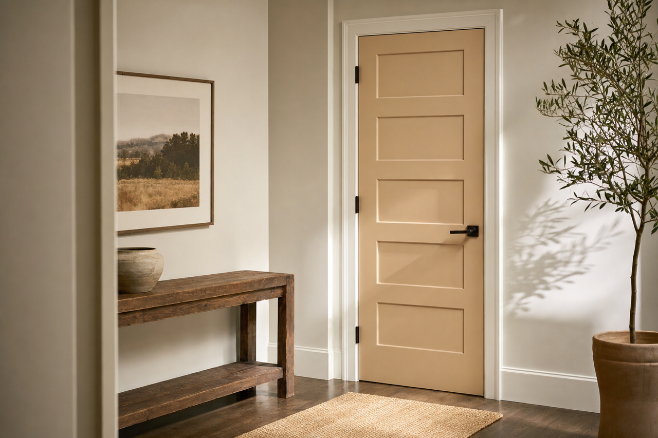 Naturel by Sherwin-Williams on interior-doors