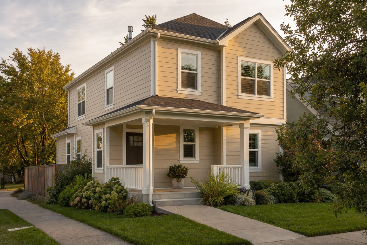 Avenue Tan by Sherwin-Williams on exterior