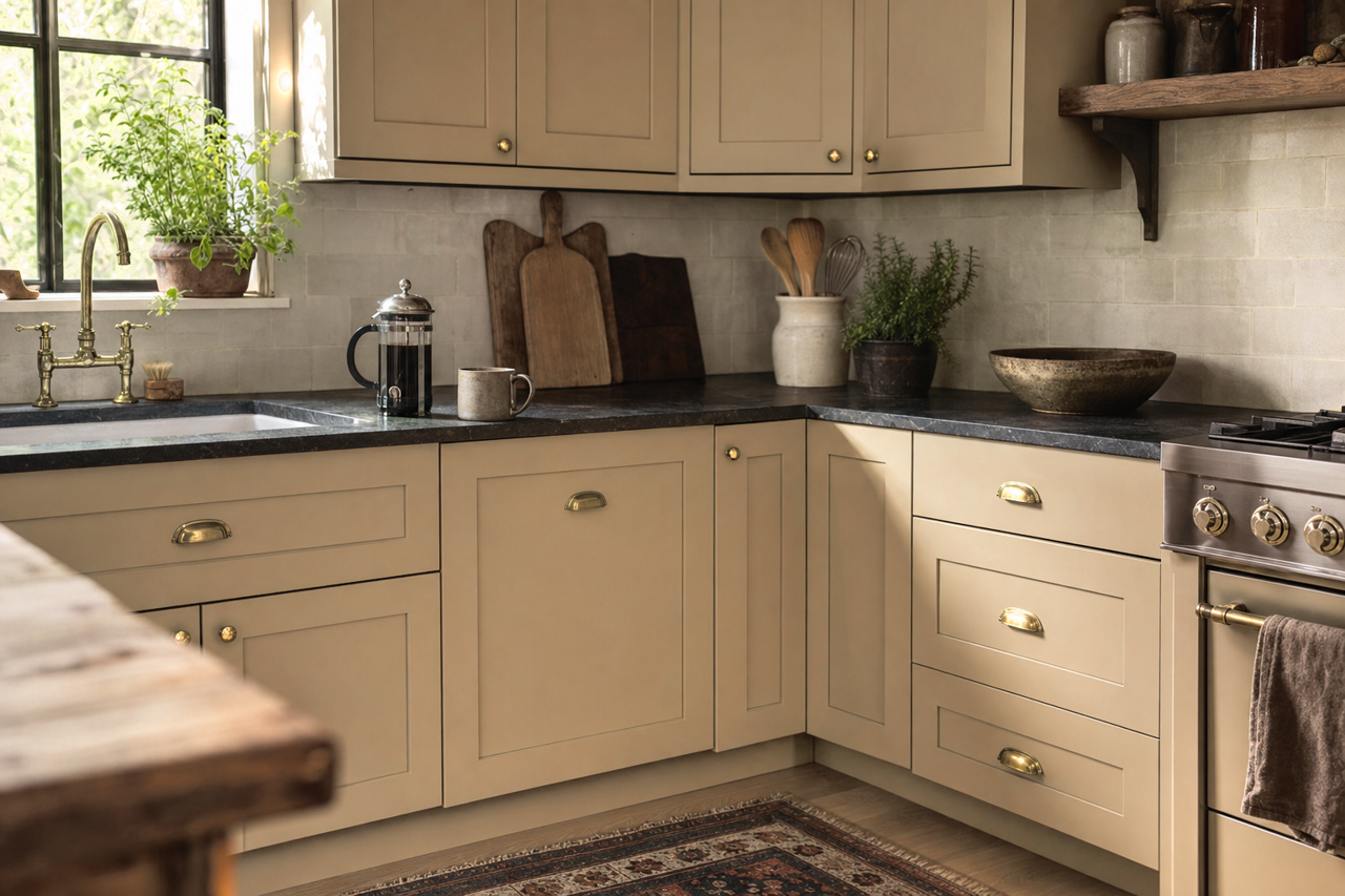 Fenland by Sherwin-Williams on cabinets