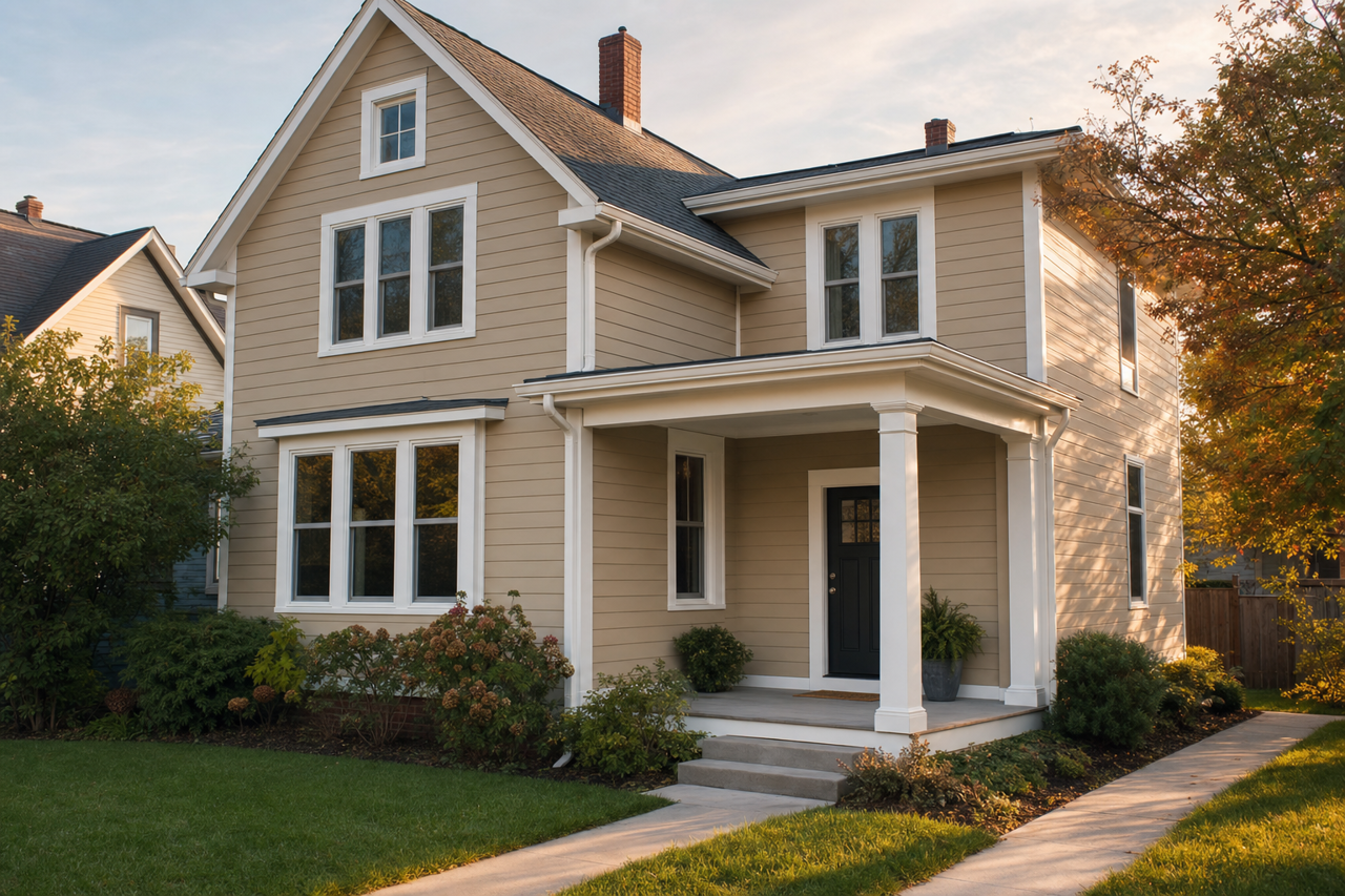 Prairie Grass by Sherwin-Williams on exterior