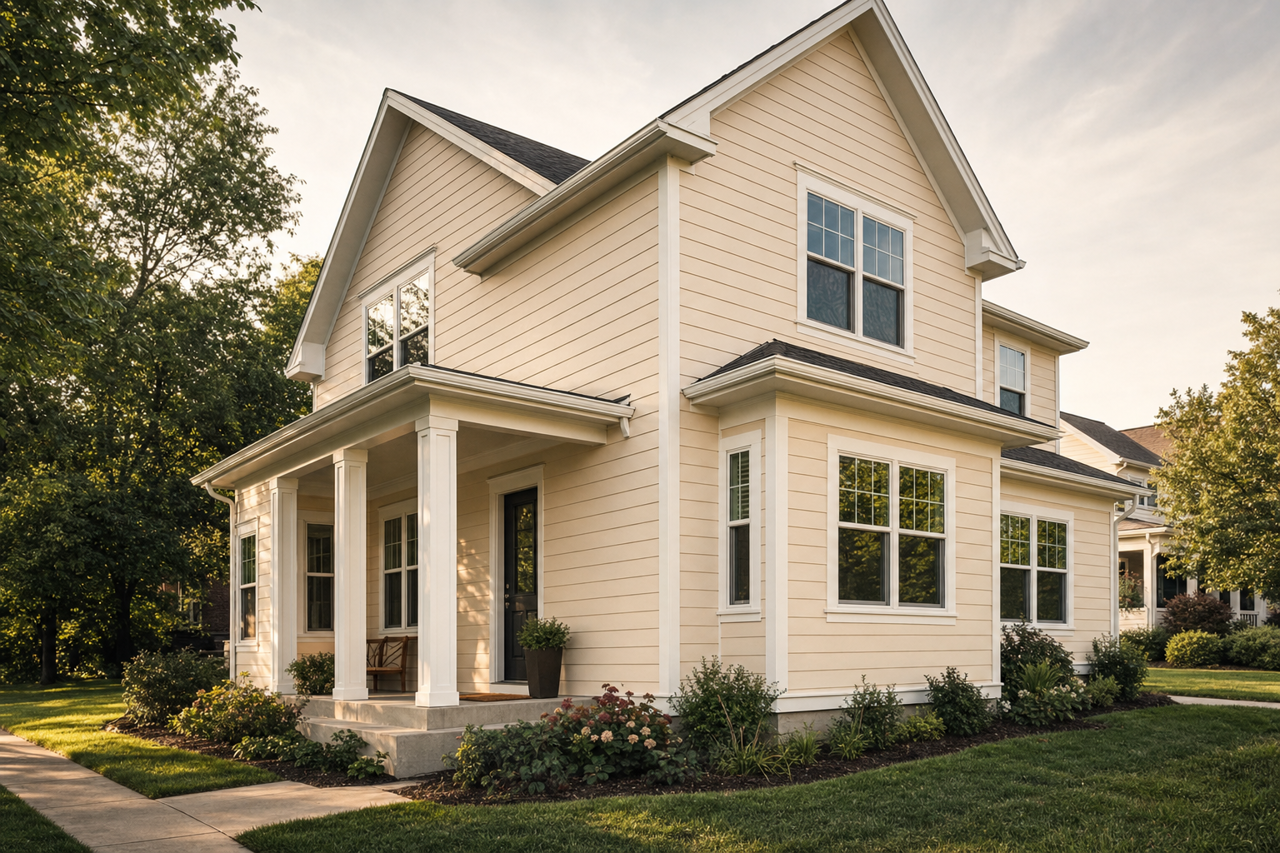 Bauhaus Buff by Sherwin-Williams on exterior