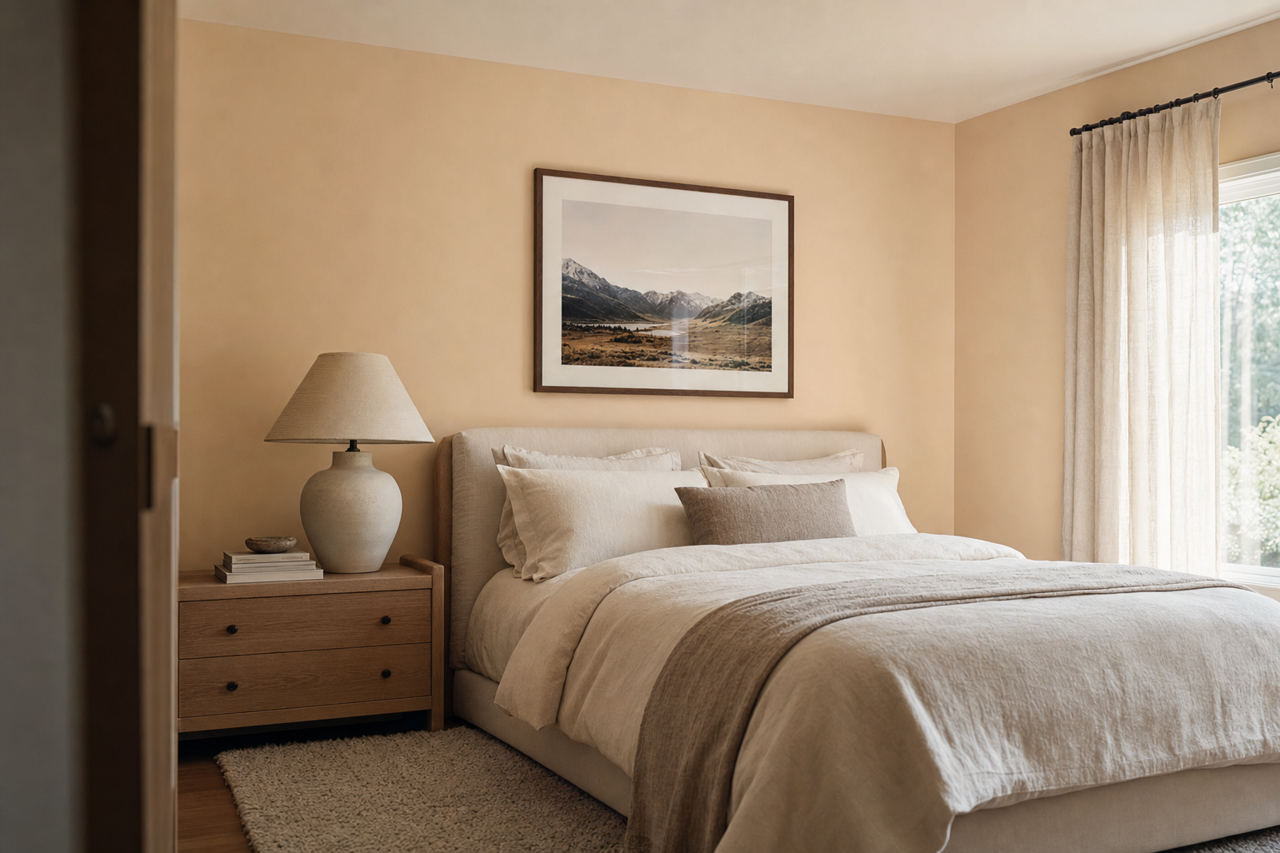 Bauhaus Buff by Sherwin-Williams on interiors