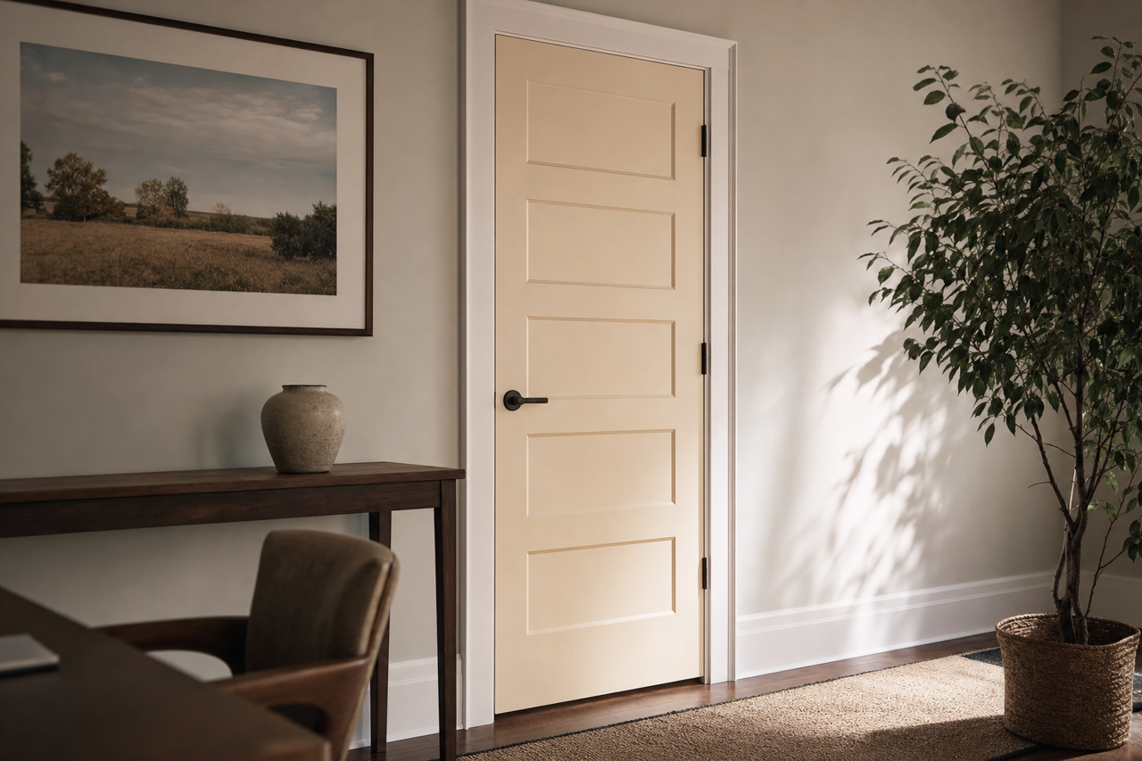 Steamed Milk by Sherwin-Williams on interior-doors