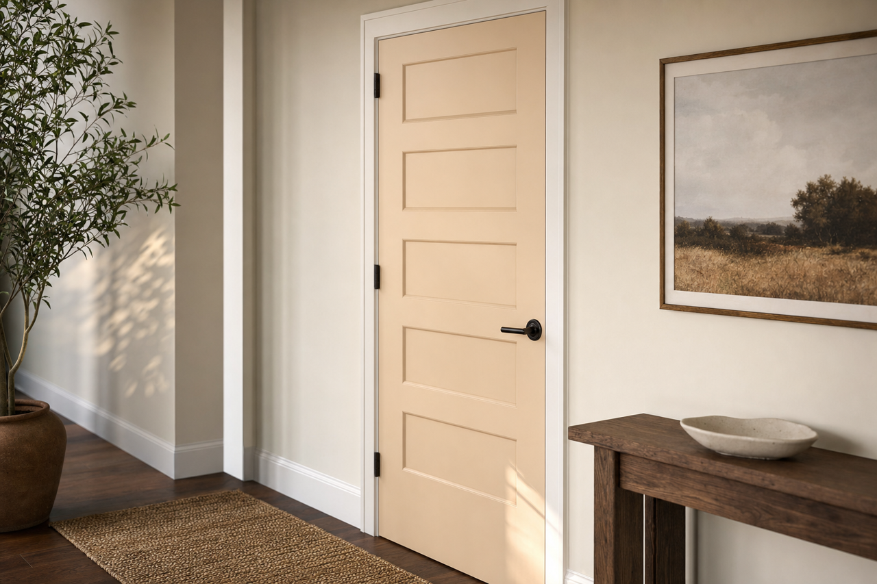 Patience by Sherwin-Williams on interior-doors