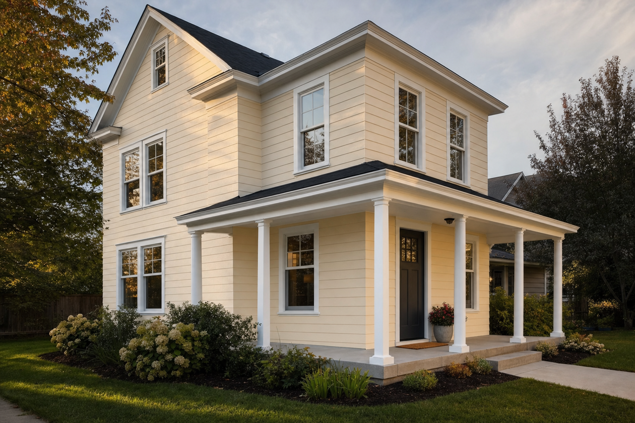 Medici Ivory by Sherwin-Williams on exterior