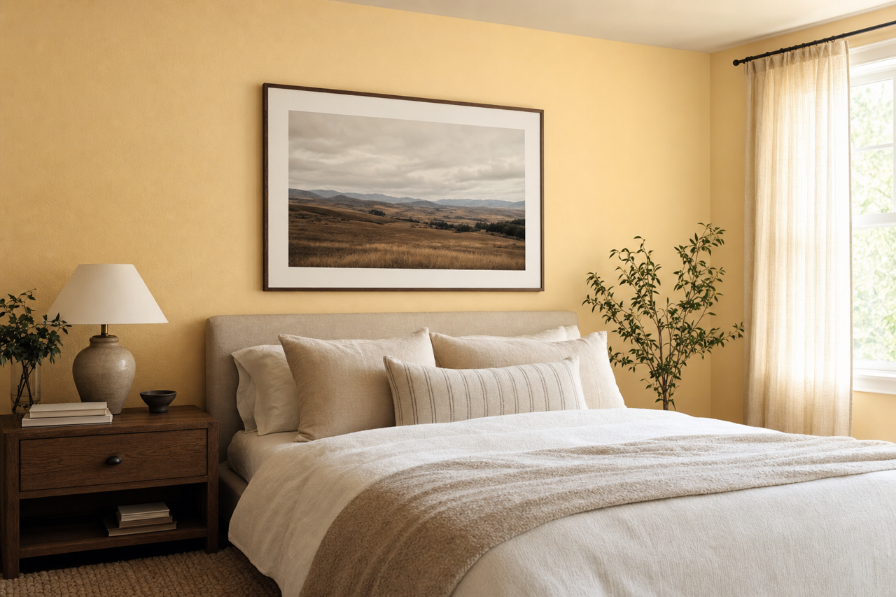 Lemon Meringue by Sherwin-Williams on interiors