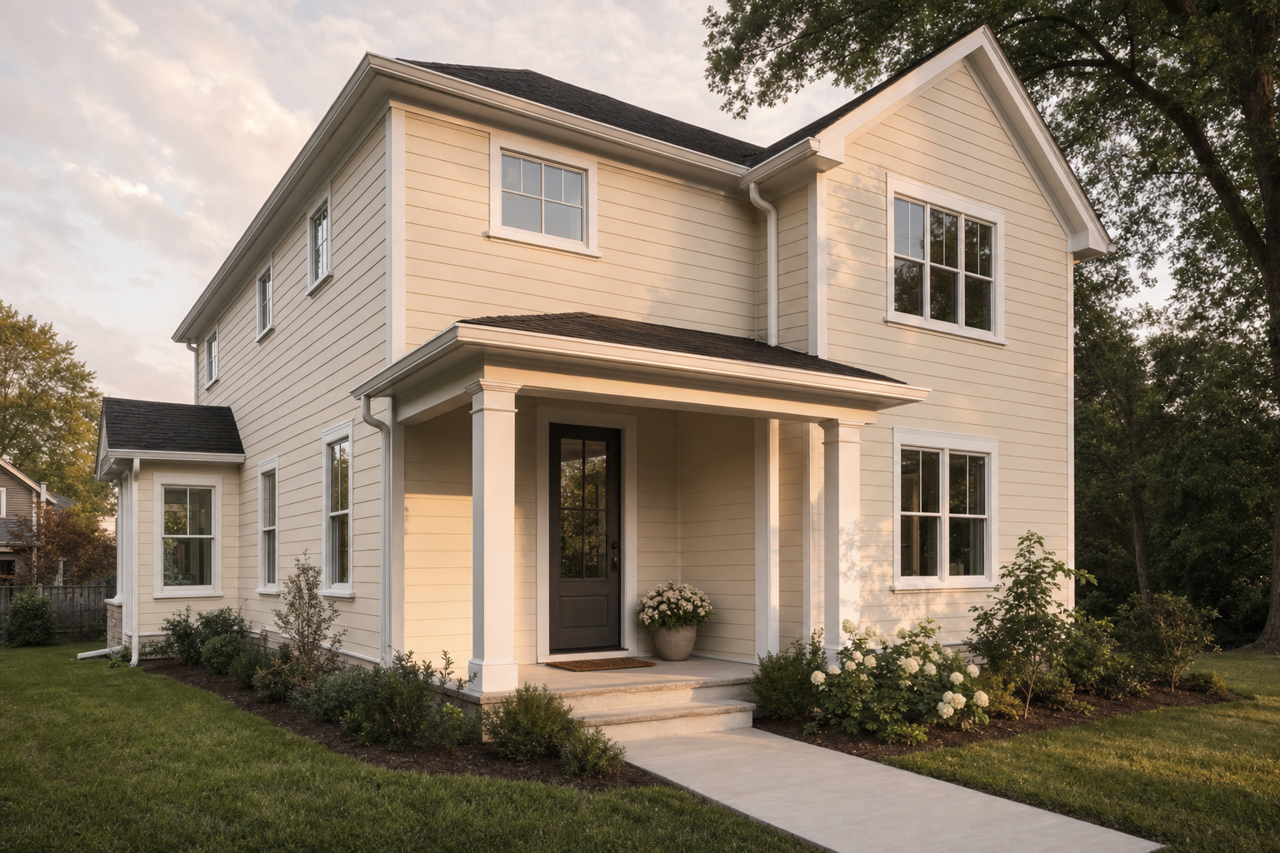 Polar Bear by Sherwin-Williams on exterior