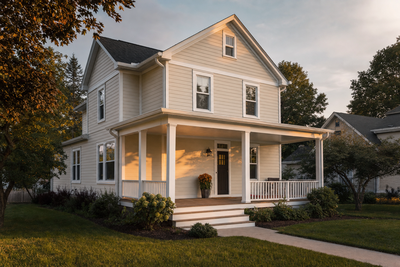 Neutral Ground by Sherwin-Williams on exterior