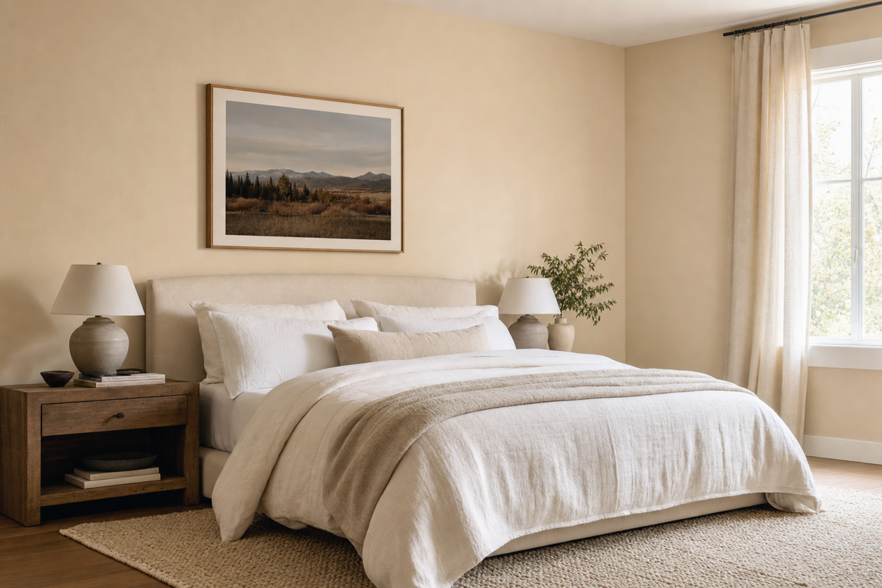 Neutral Ground by Sherwin-Williams on interiors