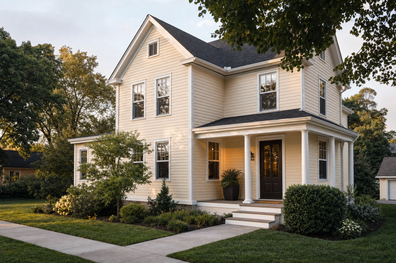 Casa Blanca by Sherwin-Williams on exterior
