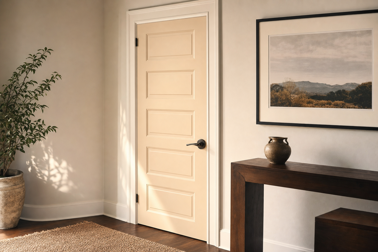 Casa Blanca by Sherwin-Williams on interior-doors