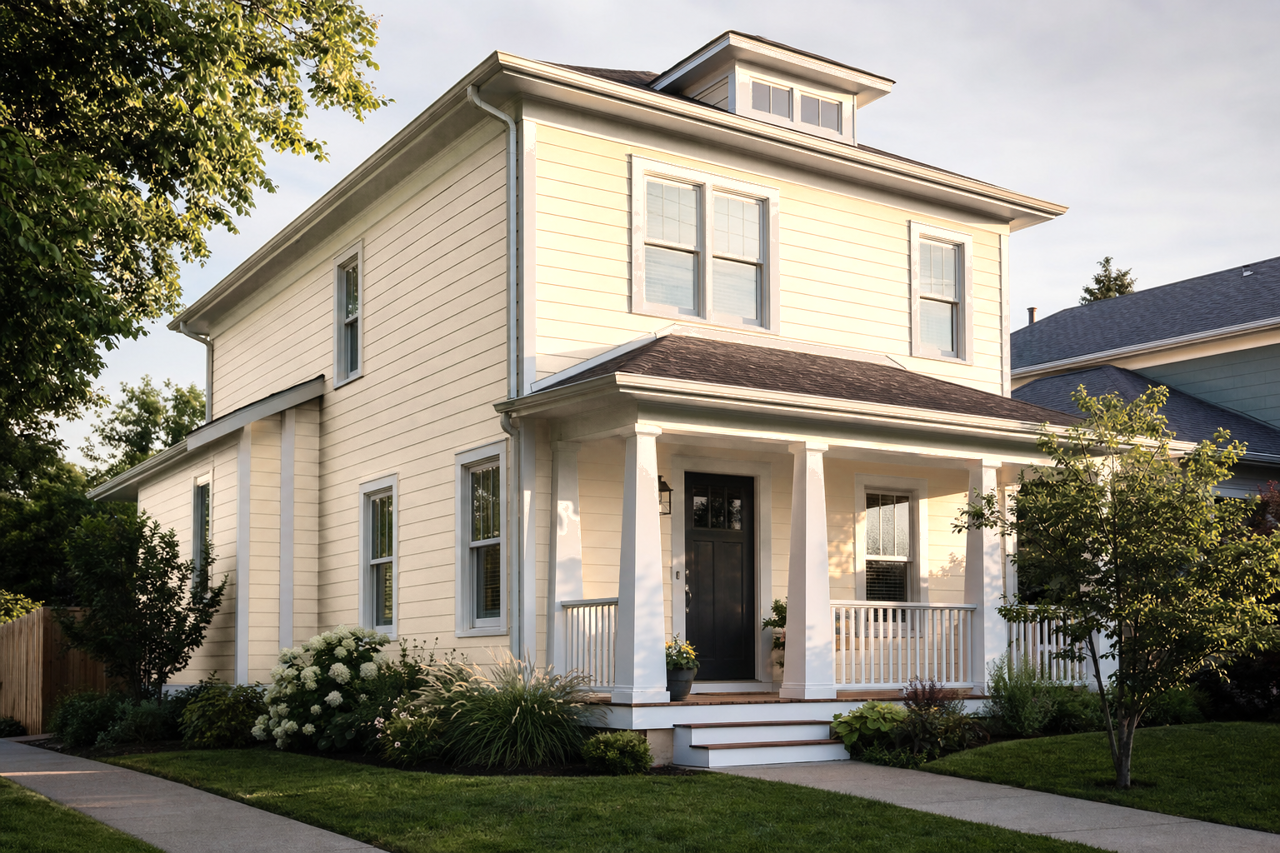 Echelon Ecru by Sherwin-Williams on exterior