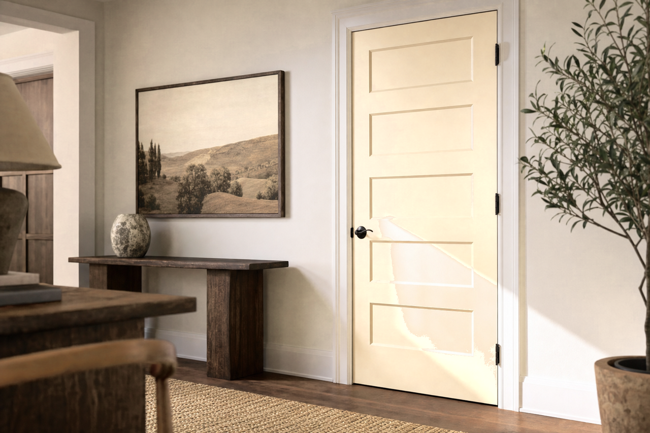 Echelon Ecru by Sherwin-Williams on interior-doors