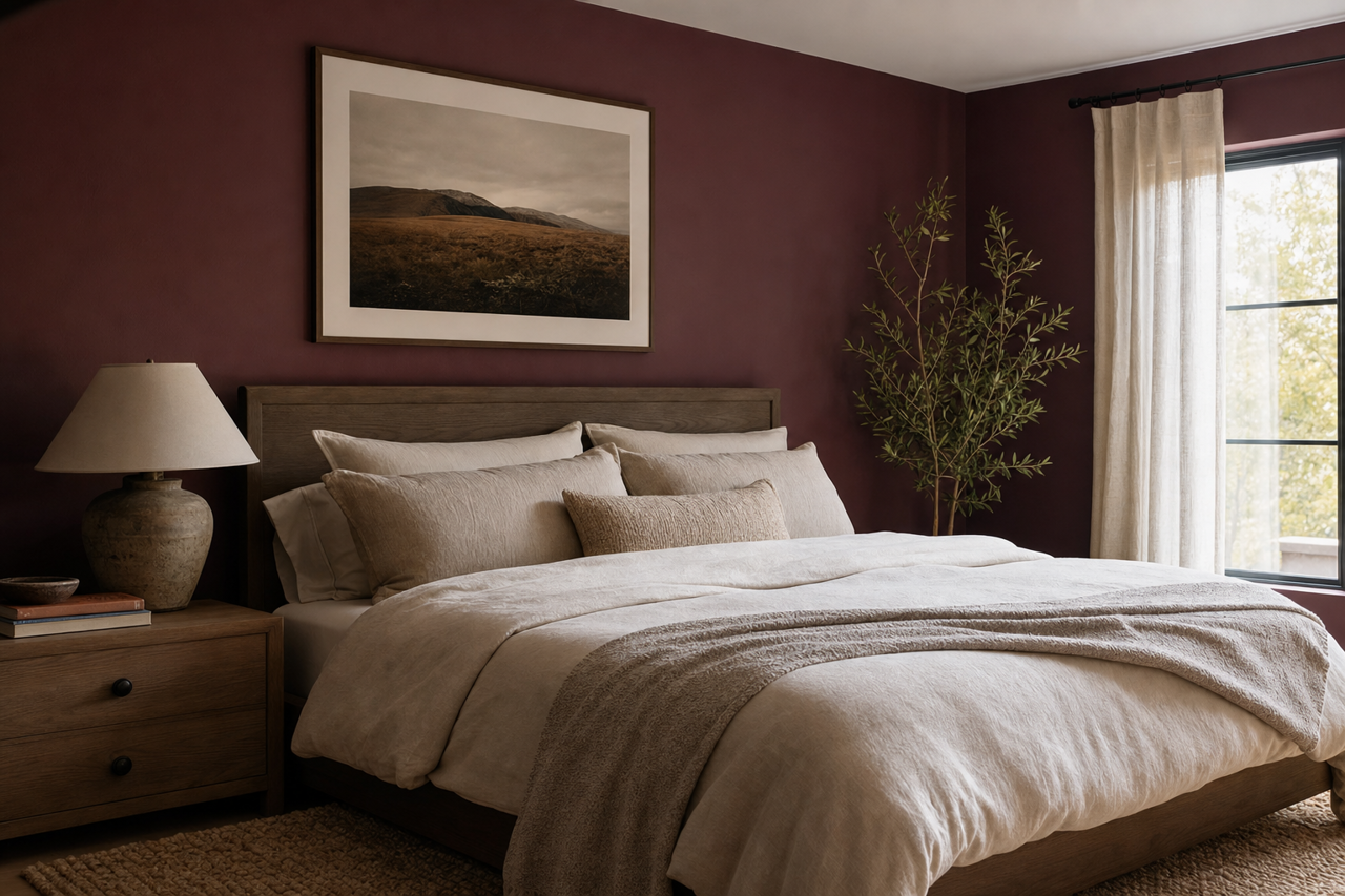 Blackberry by Sherwin-Williams on interiors