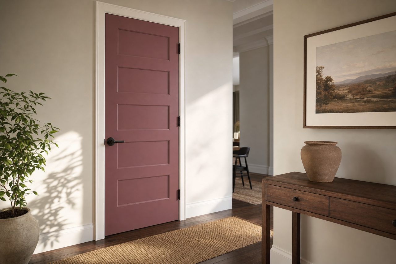 Alaea by Sherwin-Williams on interior-doors