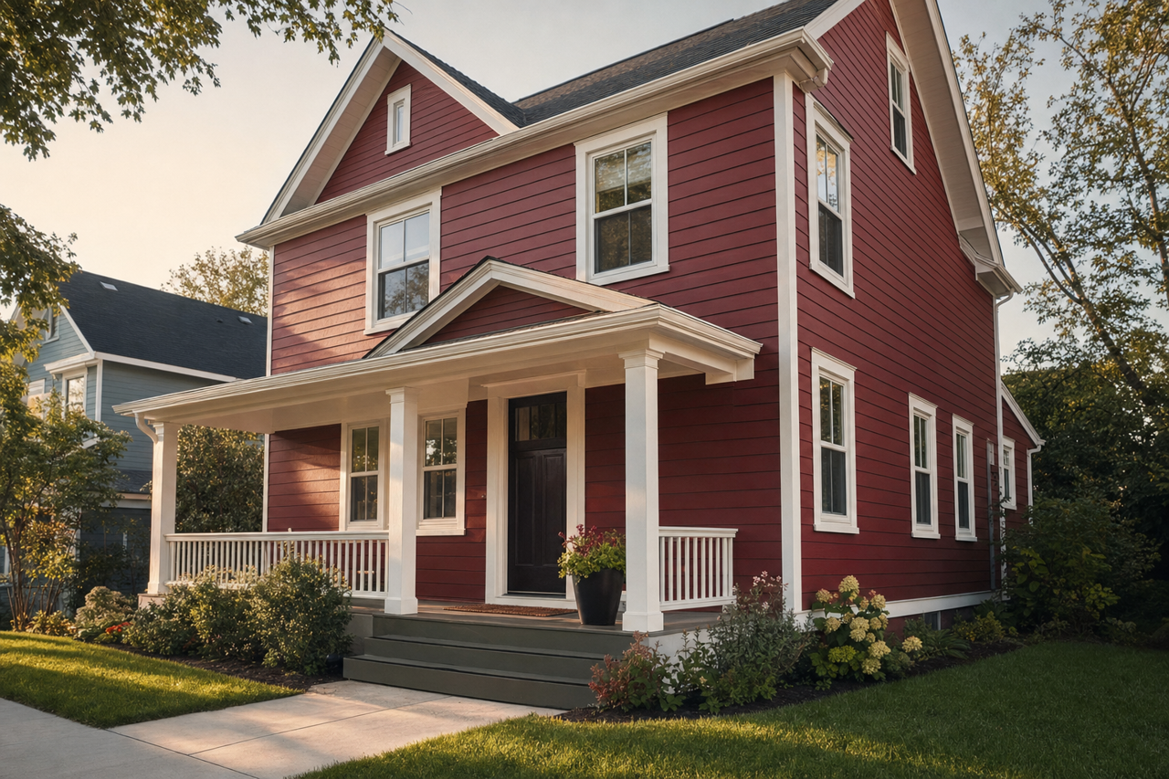 Red Theatre by Sherwin-Williams on exterior