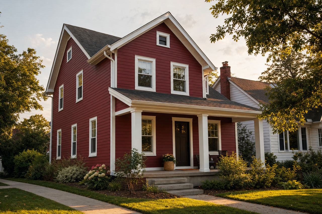 Sun Dried Tomato by Sherwin-Williams on exterior