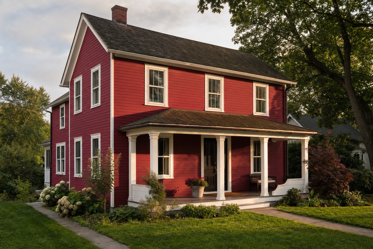Stolen Kiss by Sherwin-Williams on exterior