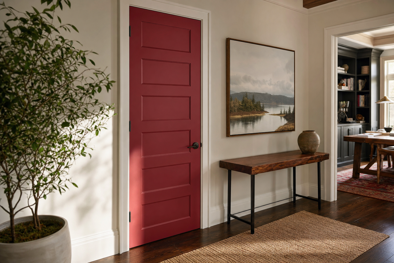 Stolen Kiss by Sherwin-Williams on interior-doors
