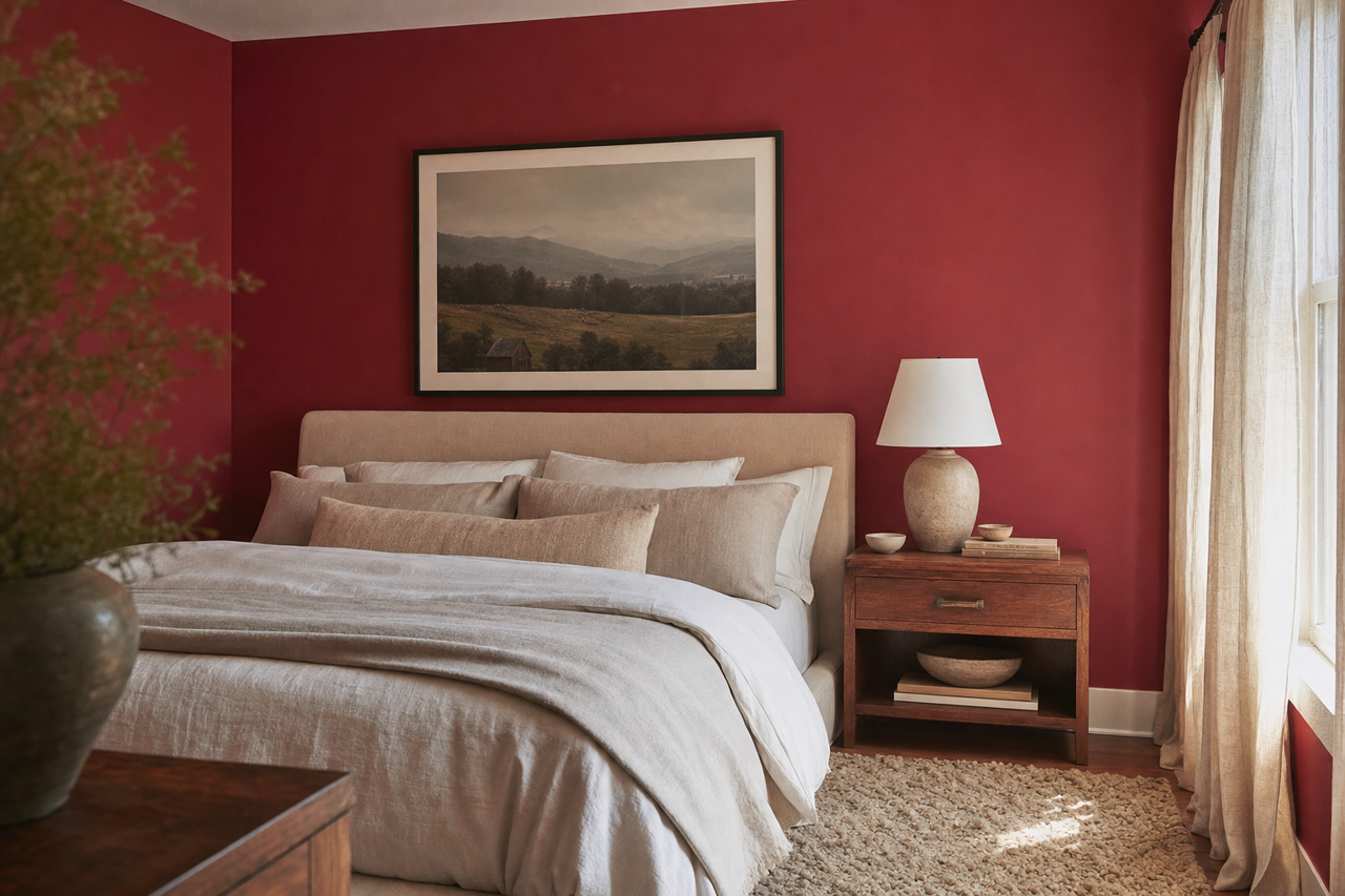 Stolen Kiss by Sherwin-Williams on interiors