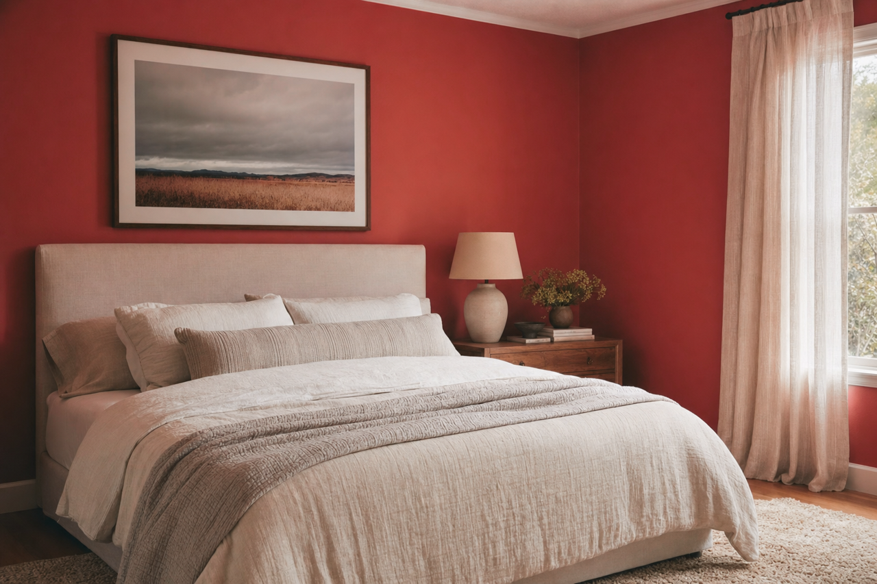 Antique Red by Sherwin-Williams on interiors