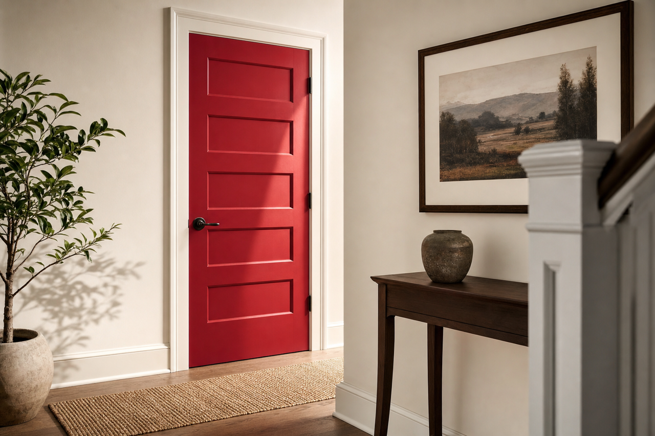 Show Stopper by Sherwin-Williams on interior-doors