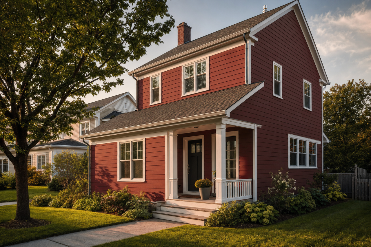 Red Barn by Sherwin-Williams on exterior