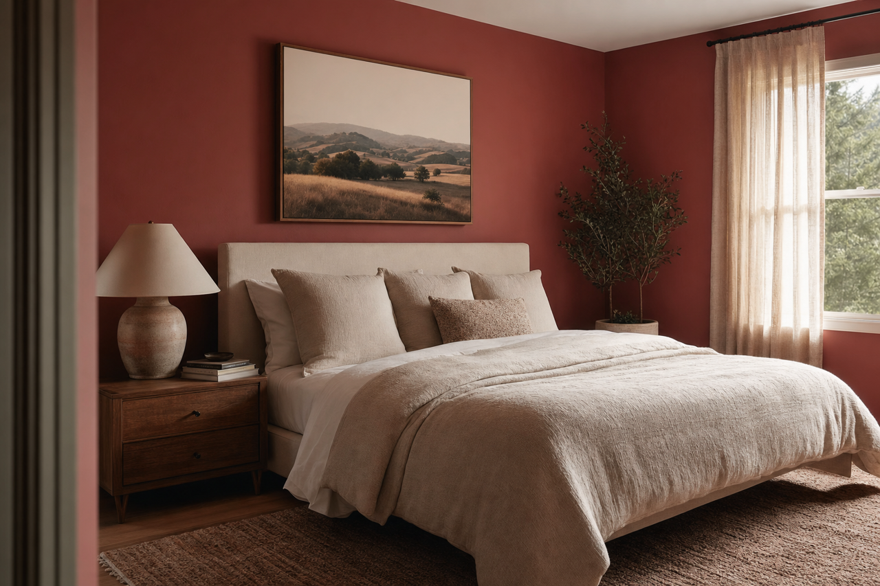 Red Barn by Sherwin-Williams on interiors
