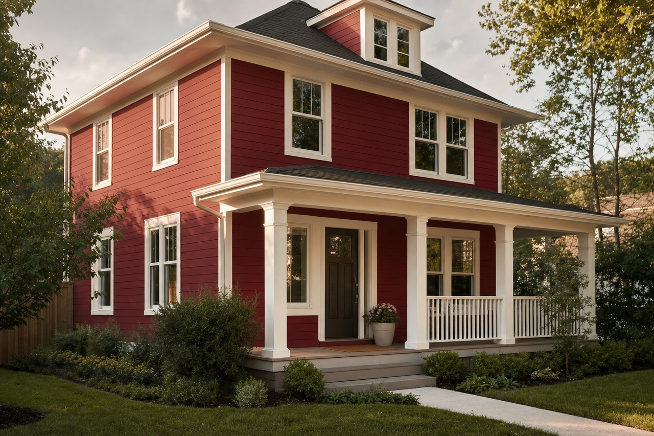 Crabby Apple by Sherwin-Williams on exterior