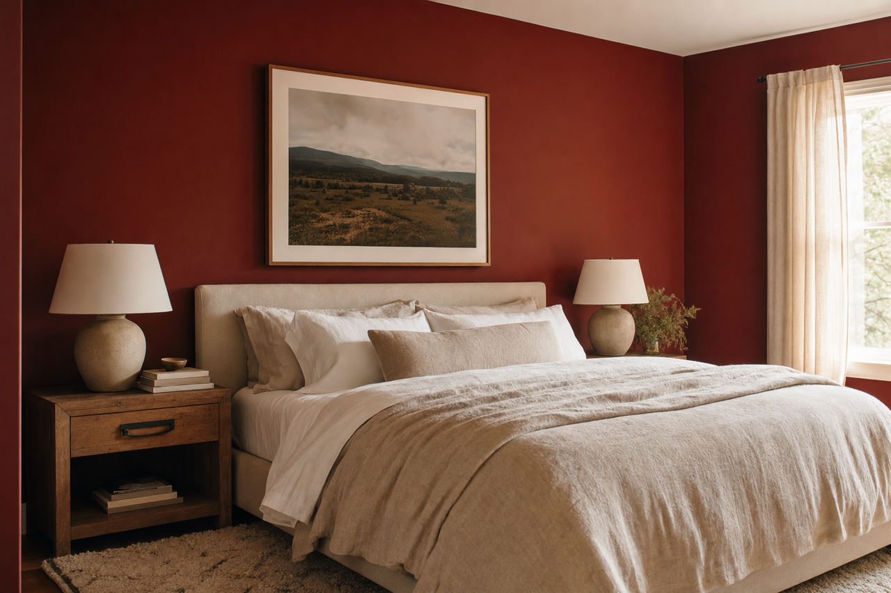 Rustic Red by Sherwin-Williams on interiors