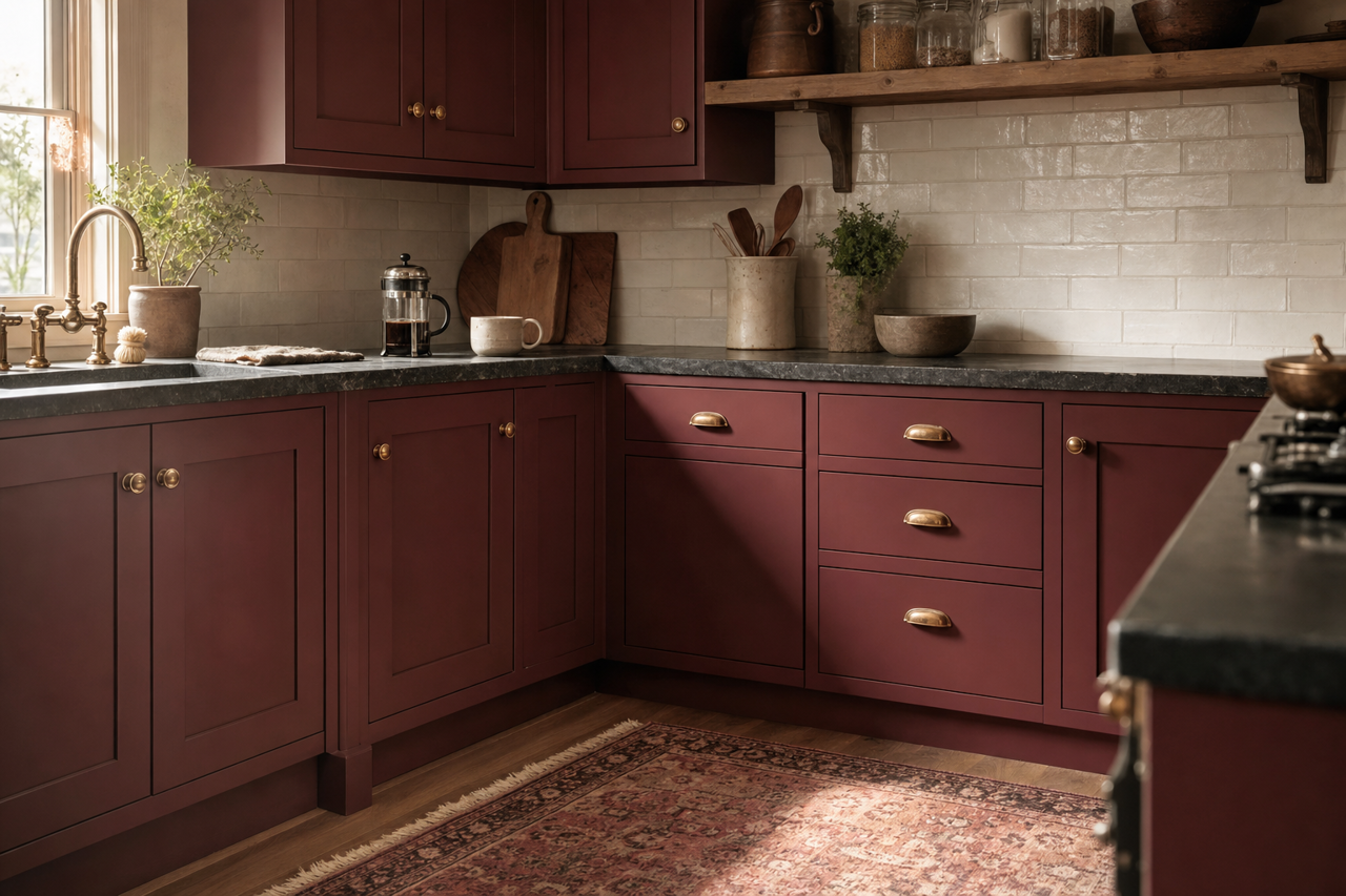 Carriage Door by Sherwin-Williams on cabinets