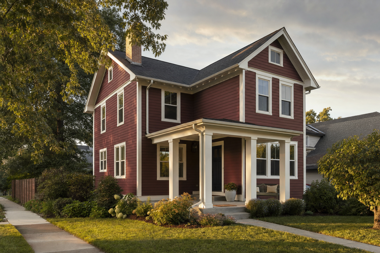 Carriage Door by Sherwin-Williams on exterior