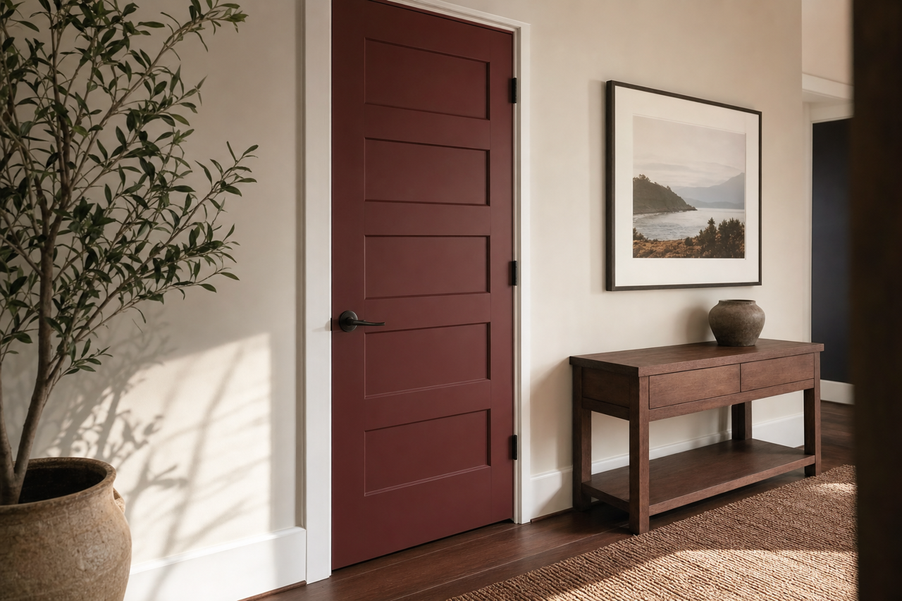 Carriage Door by Sherwin-Williams on interior-doors