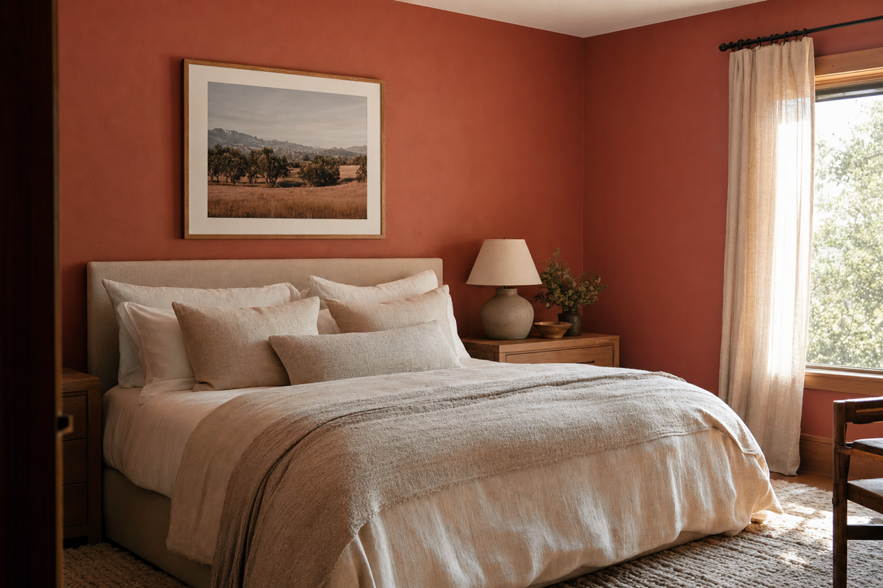 Sierra Redwood by Sherwin-Williams on interiors