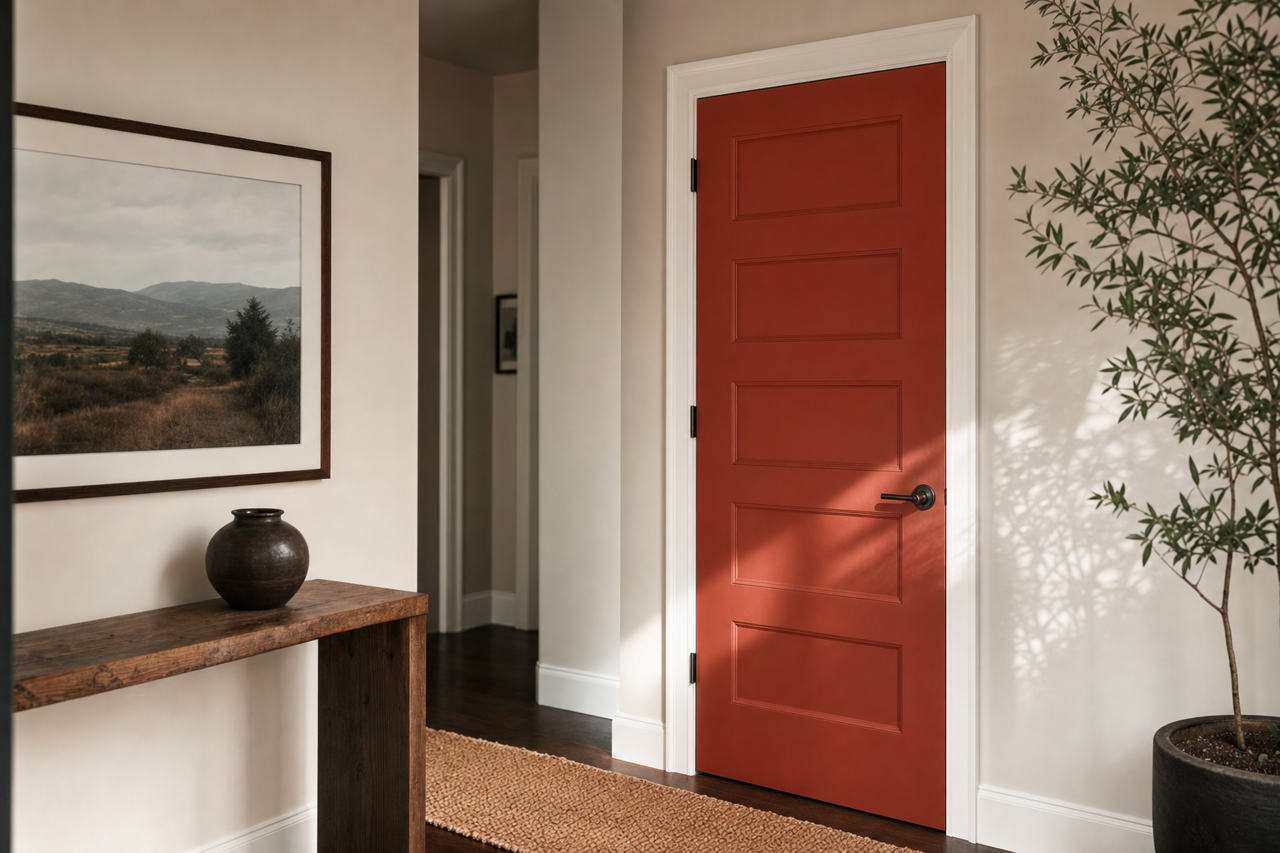 Brick Paver by Sherwin-Williams on interior-doors