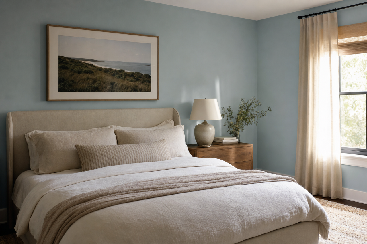 Dockside Blue by Sherwin-Williams on interiors