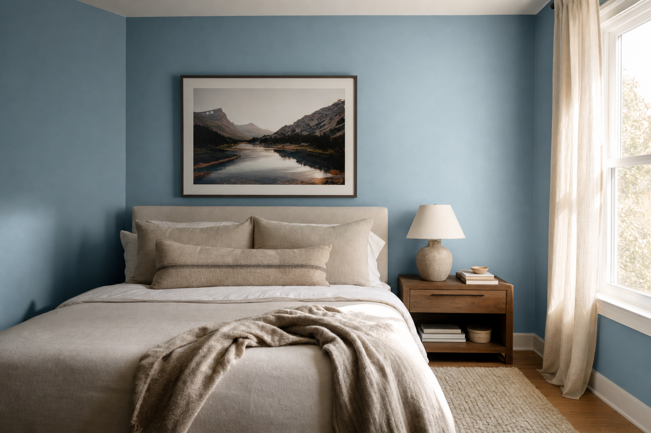 Blue Cruise by Sherwin-Williams on interiors