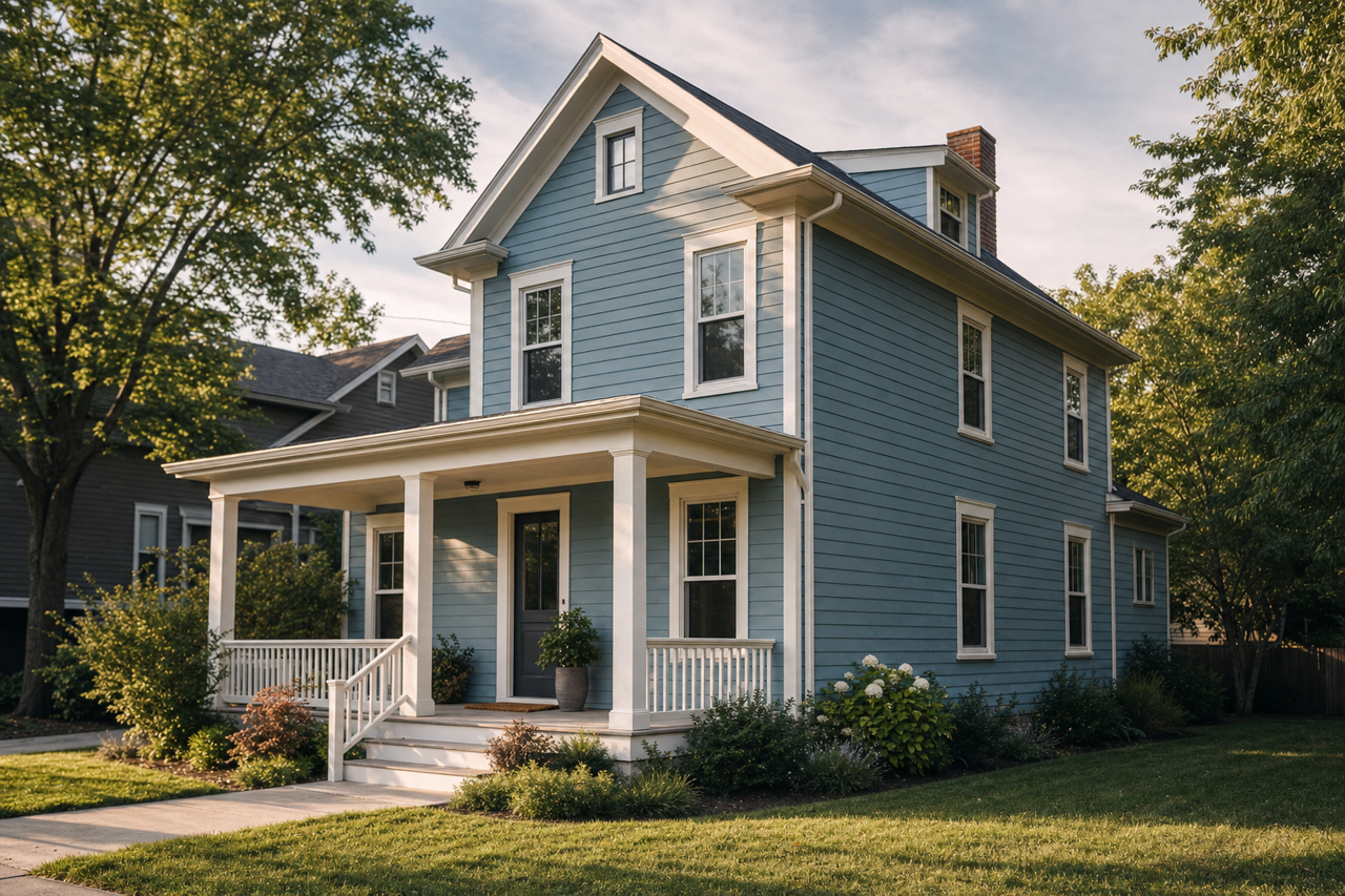 Adrift by Sherwin-Williams on exterior