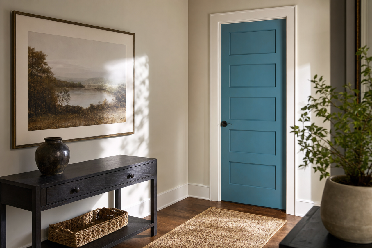 Turkish Tile by Sherwin-Williams on interior-doors