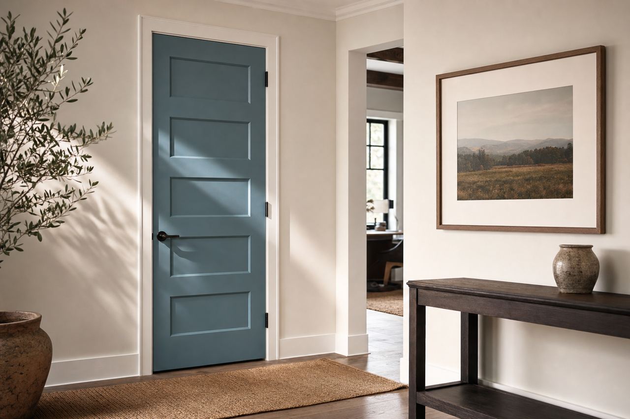 St. Bart's by Sherwin-Williams on interior-doors