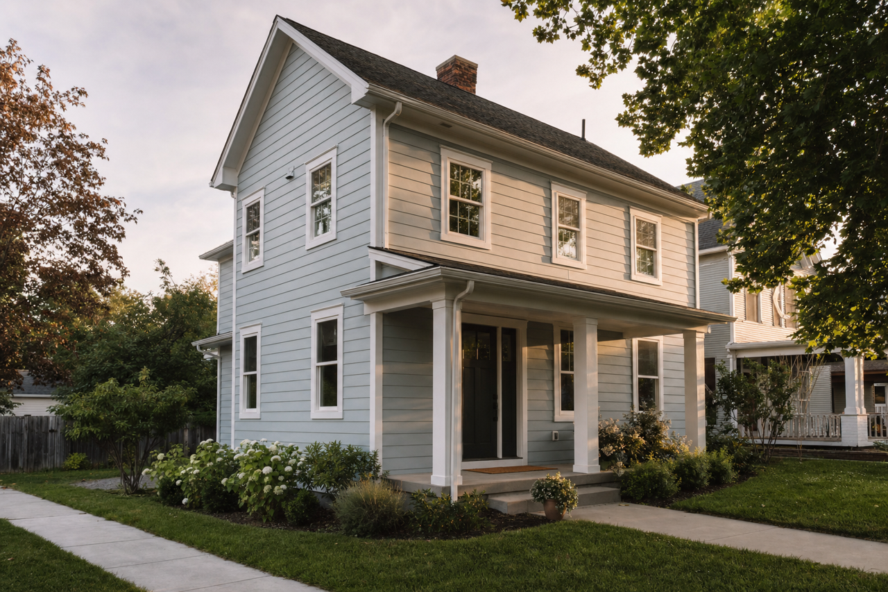 Breezy by Sherwin-Williams on exterior